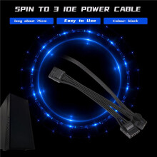 5Pin 1 to 3 Peripheral 4 Pin IDE 5P PSU Power Supply Cable for Cooler Master V550 V650 V700 V750 V850 V1000 V1200