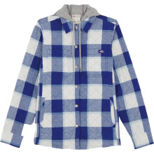 (M, Surf Blue) Dickies Womens/Ladies Flannel Shirt Jacket