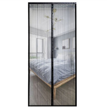 Zanzariera Magnetica per Porta - Insetti Fuori, Brezza Dentro - Rete A Doppia Cucitura Resistente e Sigillante, Rete per Porte Finestre, 95x205 cm