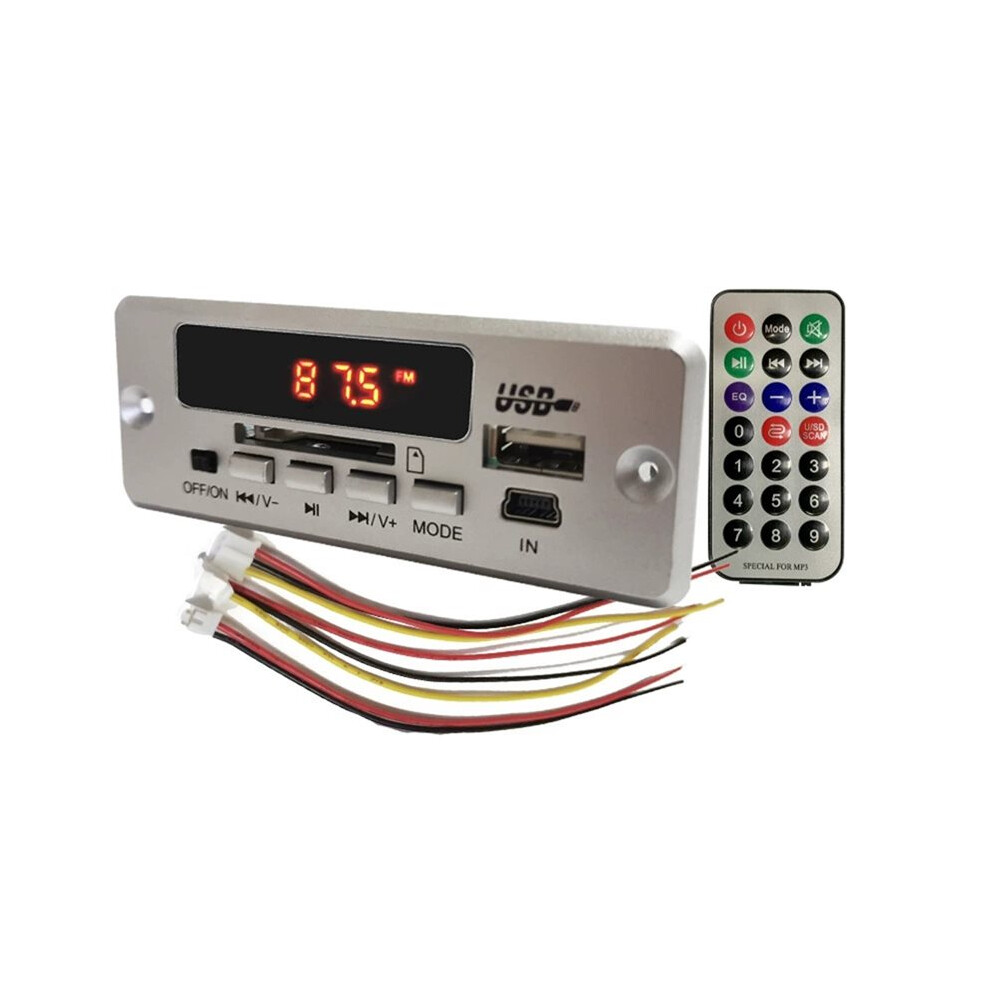 12V 5.0 Car Kit Mp3 Decoder Board Audio Wma Car Music Player Module Lossless Audio Usb Aux Tf Radio 6033724811618