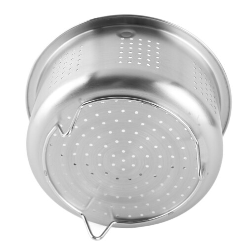 Dampfeinsatz aus Edelstahl mit Griff, Ø 13,8 cm