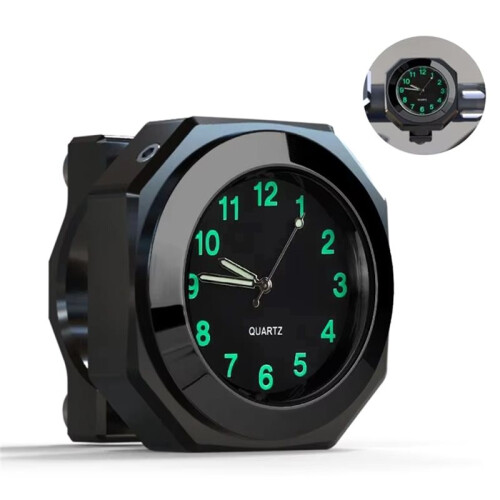 Motorcycle Watch Luminous Multi-Function Waterproof Motorcycle Watch Portable Compact Digital Clock for Bike Handlebar 2