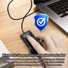 For Win10 11 Fingerprint Login USB Reader Scanner Security Key,Safe Account Access,Fingerprint Recognition Password Lock