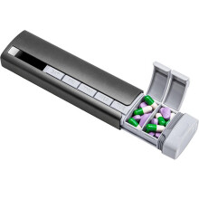 7 Day Large Capacity Pill Organizer, Weekly Travel Pill Box for Adults & Seniors Grey