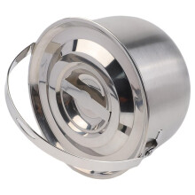 Stainless Steel Camping Pot with Lid for Outdoor and Home Use - Ideal for Stewing, Steaming, and Mixing