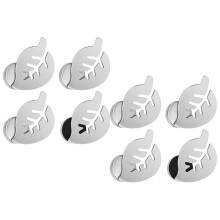 2 Ensembles/8 Pièces de Fixation pour Nappes, en Acier Inoxydable, Convient Aux Nappes et Aux Rideaux
