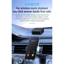 6.0 Transmitter Receiver Hi-Fi 3.5mm Jack for-RCA Audio 6.0 Adapter Receiver for Car Speaker PC