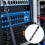 4-Hole 1U Audio Rack Panel XLR Patch Panel Punched Recording Studio Rack Accessories for Enclosure 4