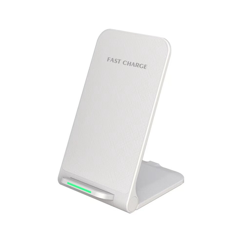Fast Wireless Charger, 15W Wireless Charging Stand Desk Phone Charger Stand Adapter For Wireless Charging Phone White 4711748445355