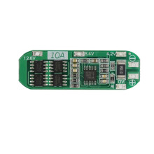 3S 12.6V 10A Li-Ion Battery BMS Protection Board Charging Overcharge over Discharge Overcurrent Short Circuit Protection