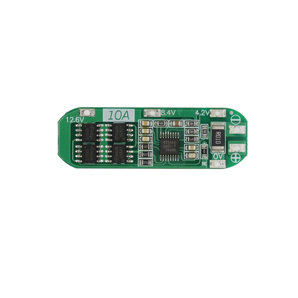 3S 12.6V 10A Li-Ion Battery Bms Protection Board Charging Overcharge Over Discharge Overcurrent Short Circuit Protection 4711598394384