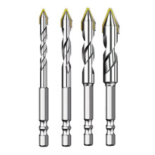 4PCS Eccentric Twist Drill Bit High-Strength Drill Bits Set 6mm/8mm/10mm/12mm Metal Twist Drill Bits for Glass/Tile/Wood
