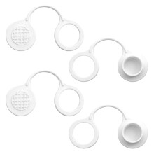 Conjunto de 4 Tampas de Drenagem para Coolers, com Encaixe Triplo em Plástico, Peças de Reposição para Coolers para Igloo de 25 A 70 QT.