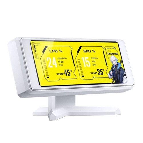 Jonsbo DS339  Card Temperature Monitoring Computer Case Secondary Screen GPU RAM Data Display