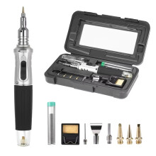 10 in 1 Gas Soldering Iron Case Set Multifunctional Automatic Ignition Lighter Cordless Welding Torch Pen Repair Tool