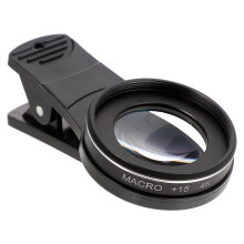 Phone Camera Magnifier 37mm 15X Macro Lens for Phone Camera Clip- Magnifying for Close- Photography