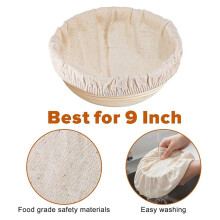 Fermentatiemand, Bakgerei, Fermentatiemand voor Boerenbrood, Rotan Kom, Rotan Opbergdoek