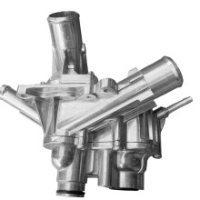 Aluminium-Thermostatgehäuse-Baugruppe HL3Z-8A586-B für 3,5-Liter-Motoren für Lobo, F-150, Expedition und für Navigator (2017-2021)