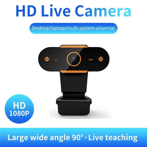 1080P HD Webcam Camera Auto Focus Webcam CMOS USB Computer PC Camera with Mic for Video Calling Network Teaching Meeting 2