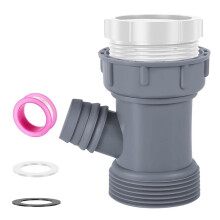 Dishwasher Drain Hose Adapter,Sink Hose Adapter, Fits 1-1/2" & 1-1/4" Drain Pipes, Kitchen Sink Drain Pipe Kit