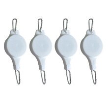Plant Pulley Retractable Hanger Plant Pulley Adjustable Height Wheel for Hanging Plants Indoor(4PCS) White