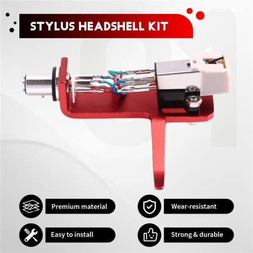 Cellule Magnétique AT3600L avec Stylet et Support de Cellule pour Platine Vinyle LP 2