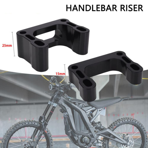 Motorcycle 15mm Handlebar Riser   Raiser Adaptor for  Sur-Ron Sur Ron Lightbee Light Bee X S L1E  X260