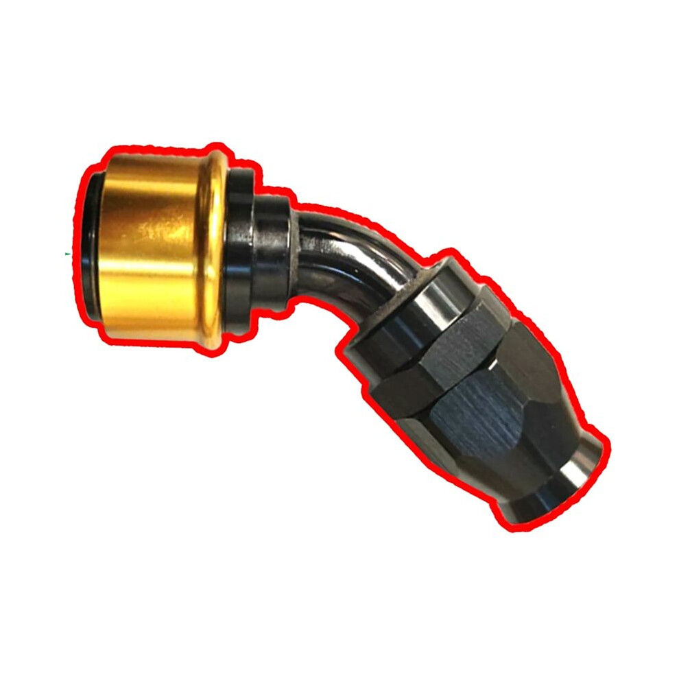 Ptfe Quick Release An Fittings -An8 Swivel Fuel Hose End For Ptfe Hose 45 Degree 4711613402636