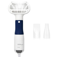 Professional Pet Grooming Dryer 3-in-1 Dog Blow Dryer with Brush, Adjustable Temp, Quiet & Portable US Plug