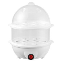 Automatic Double Electric Egg Streamer Custom Auto-Power Off Kitchen Breakfast Machine US Plug