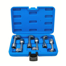 6pcs L-Shaped Socket Wrench Set Fuel Remover Wrench for Automotive Repair, Hexagonal & Slotted