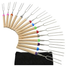 15 Pcs Marshmallow Roasting Sticks for Fire Pit Long 32Inch, Smores Sticks Skewers, Smores Kit for Fire Pit for Camping