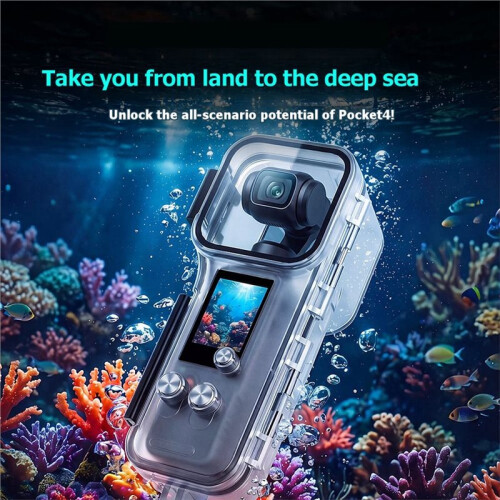 For  Osmo Pocket 4 50m Underwater Waterproof Housing Diving Case Protective Shell Camera Photographic Accessories 2