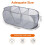 Mesh Laundry Hamper Basket, 3 Compartments Laundry Basket, Foldable  Laundry Hamper with Side Pocket for Laundry Room 6