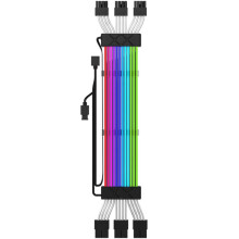 ARGB Extension Cable 3X8Pin Light Strip PCIE GPU Motherboard Extension Cable for Computer Power Supply Motherboard Black