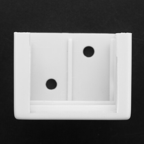 8Pcs 1 Inch Blind Brackets White Profile Box Mounting Bracket Window Blinds Headrail Bracket 1