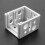 8Pcs 1 Inch Blind Brackets White Profile Box Mounting Bracket Window Blinds Headrail Bracket 8