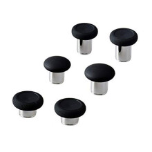 6 in 1 Swap Thumbstick Grips Replacement Parts for One Elite Controller - Black