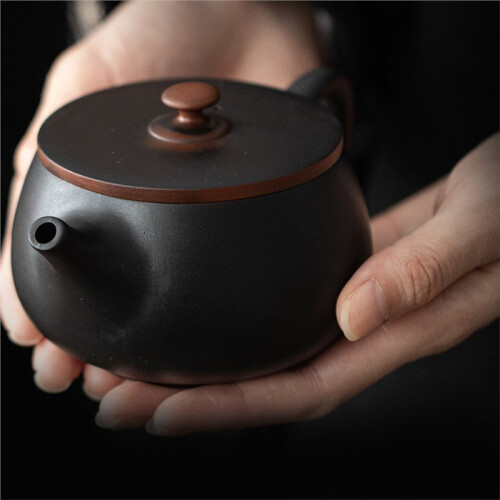 250ML Clay Teapot Hand Painted Relief Kungfu Tea Set 2