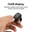 3in1  Ring Counter with OLED Display,Interchangeable Shaft Electronic Tasbih Counter,for Prayer Black 4