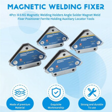 4 Stuks 12,5 Kg Magnetische Lashouders, Hoeksoldeermagneten, Lasfixeerders, Positioneerders, Ferriethouders, Hulplokalisatiegereedschappen