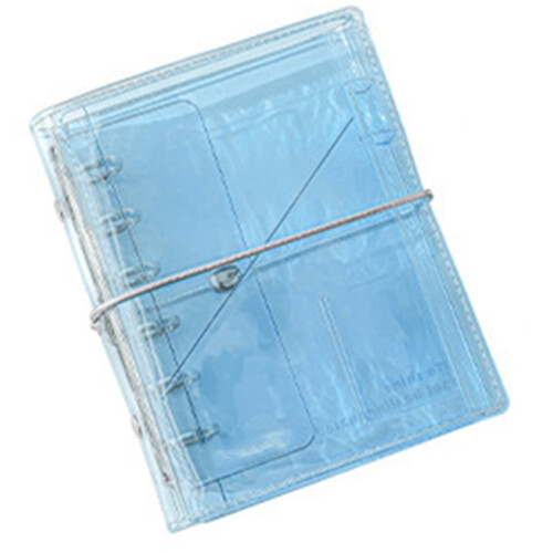 Cuaderno Plegable Tipo Acordeón A7 Transparente Recargable para Estudiantes