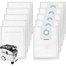 10-Pack 496186 Självrengörande Filterdammsugare för Festoo CT 36 CTL 36 CTM 36 Dammsugare Baa för Festooldammsugare