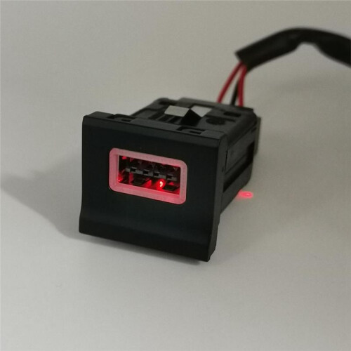 1PC Car Charger QC3.0 USB Interface Fast Charging Adapter Button for   2014-2018 2