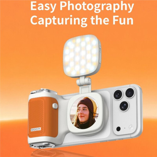 Phone Camera Shutter Assistant Hand Grip Magnetic  Phone Holder Aid Remote Control Handle with Fill Light 2