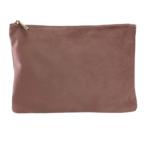 BagBase (L, Rose Quartz) Bagbase Velvet Accessory Bag