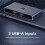 USB 3.0  2 Computer Sharing 4 USB Devices, One-Button Switcher for Keyboard Mouse Printer Scanner USB A 3.2 6
