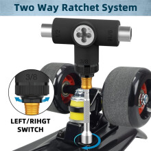 Multifunctional Skate Tools Multi-Function Portable Skateboard T Tool Accessory with T-Type Allen Key
