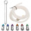 8pc Brake Bleeder Wrench Set with Extractor Socket & Check Valve for Efficient Bleeding 4