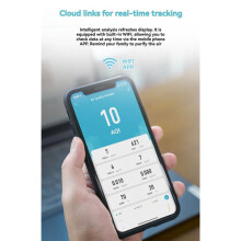 Tuya WiFi 10-in-1 Air Quality Monitor AQI/CO₂/TVOC/HCHO/PM2.5/PM1.0/PM10/Temp/Humidity/ Indoor Tester